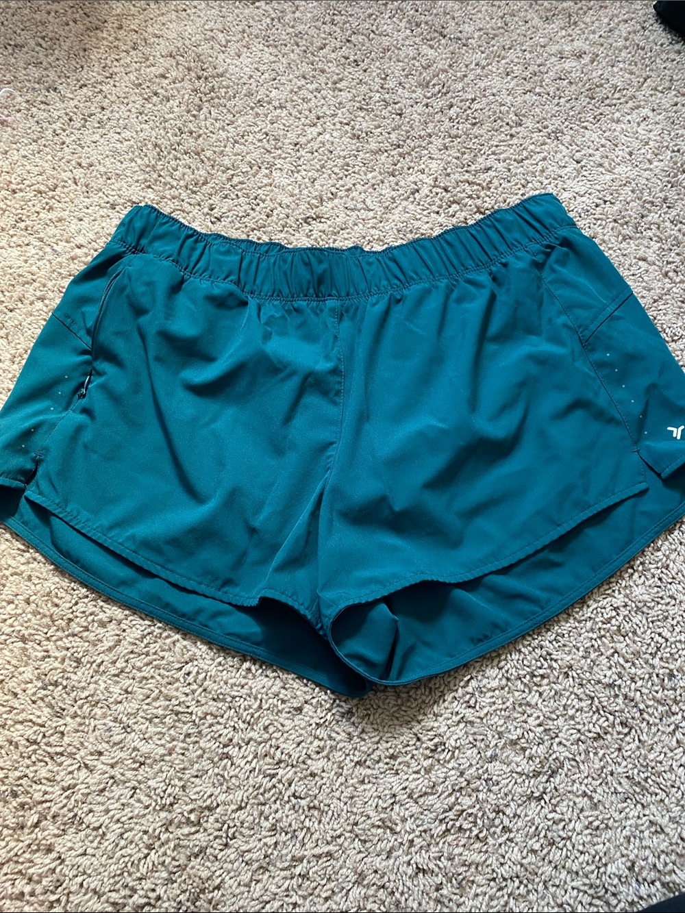 Old Navy Teal Athletic Shorts with Elastic Waistband